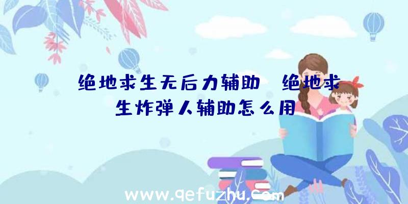 「绝地求生无后力辅助」|绝地求生炸弹人辅助怎么用